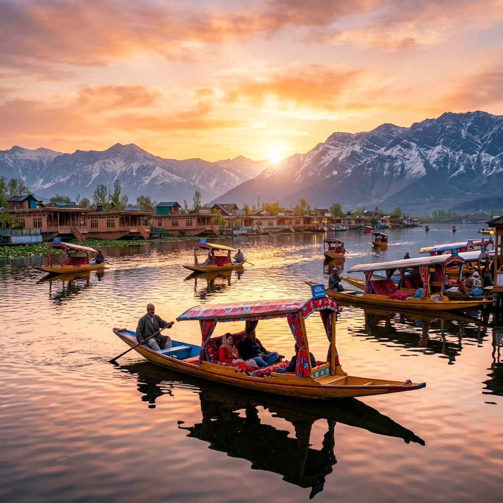 Dal Lake in Kashmir